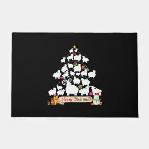 Paillasson Don d'arbre de Noël mouton Drôle cadeau de No