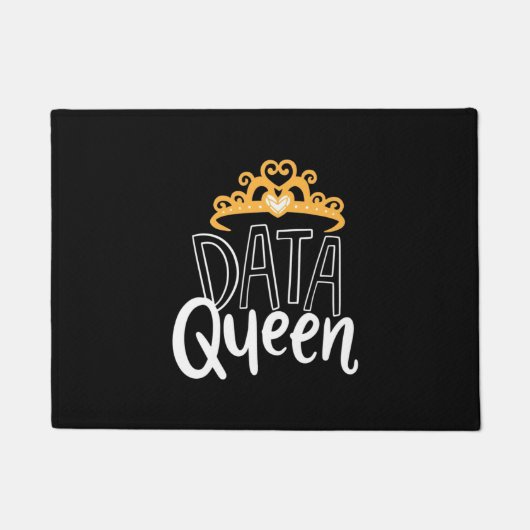 Paillasson Don de scientifique | Fier Data Queen (Devant)