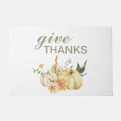 Paillasson Donner Merci Citrouille Aquarelle (Devant)