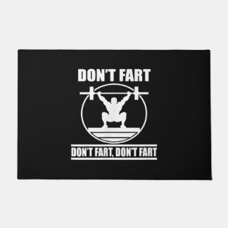 Paillasson Dont Fart Funny Gym Workout Squat pour Bodybuilder
