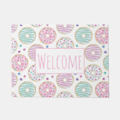 Paillasson Donut Motif mignon Coloré Bienvenue (Devant)