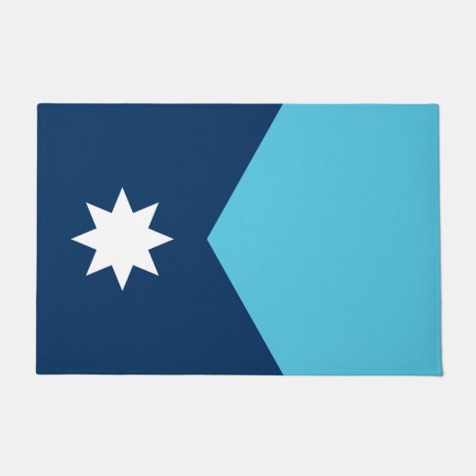 Paillasson Door Mat with Flag of Minnesota, USA (Devant)