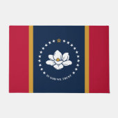 Paillasson Door Mat with Flag of Mississippi State, USA (Devant)