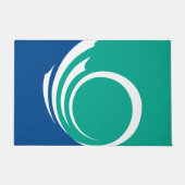 Paillasson Door Mat with Flag of Ottawa, Canada (Devant)