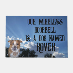 Paillasson Doorbell est chien avec nom et photo Sun Rays