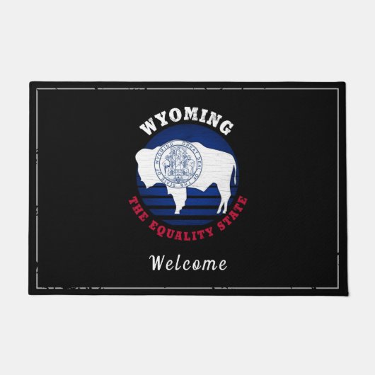 PAILLASSON DOORMAT DU DRAPEAU WYOMOMOMTY EQUALITY (Devant)