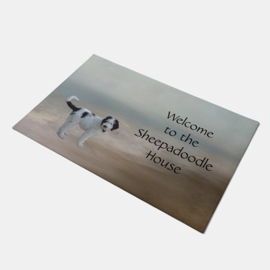 Paillasson Doormat Sheepadoodle (Incliné)