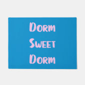 Paillasson Dorme mignonne dortoir en bleu et rose (Devant)