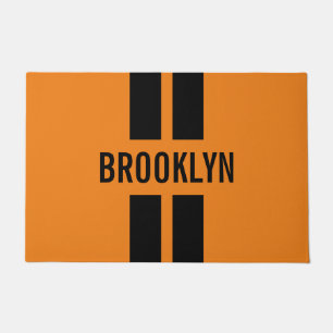 Paillasson Double Stripes Racing Fan Race Nom Personnalisé Cl