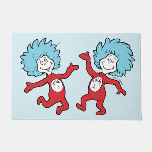 Paillasson Dr. Seuss Chose 1 et Chose 2 Personnage
