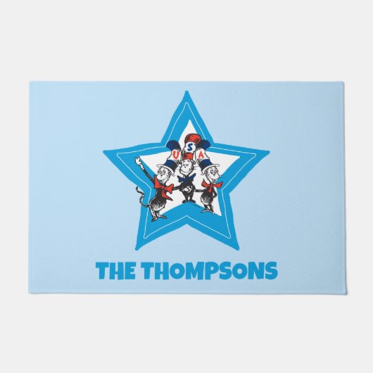 Paillasson Dr Seuss | Little Cats USA Graphisme Casquette (Devant)