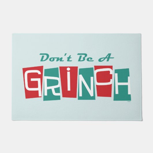 Paillasson Dr Seuss | Ne soyez pas un Grinch (Devant)