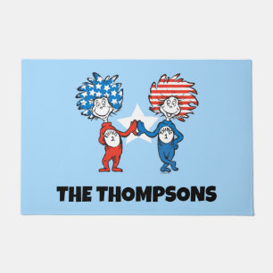 Paillasson Dr Seuss   Une chose Deux graphiques patriotiques