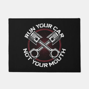 Paillasson Drag Racing Car Vintage Exécuter Votre Voiture Pas