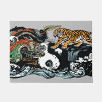 Dragon chinois contre le tigre