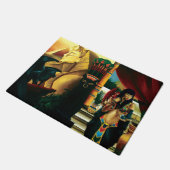 Paillasson Dragon de chat de la reine égyptienne (Incliné)