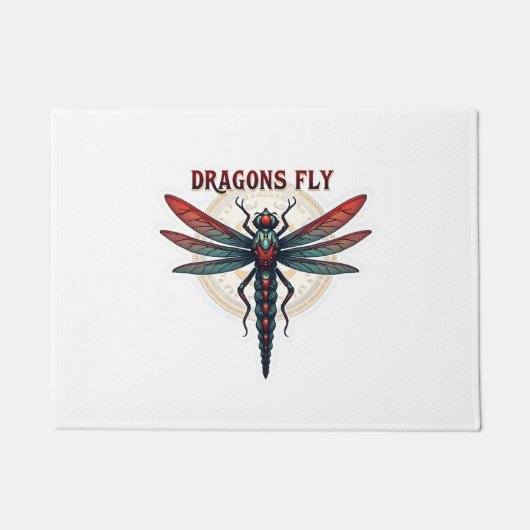 Paillasson Dragonfly cool Machiné Steampunk - Dragons Fly - (Devant)