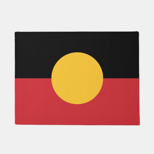 Paillasson Drapeau aborigène australien (Devant)