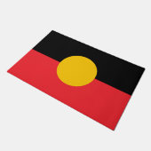Paillasson Drapeau aborigène australien (Incliné)