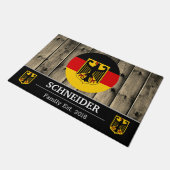 Paillasson Drapeau allemand Bois rustique / Famille (Incliné)