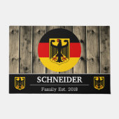 Paillasson Drapeau allemand Bois rustique / Famille (Devant)