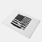Paillasson Drapeau américain de Disk Golf (Incliné)