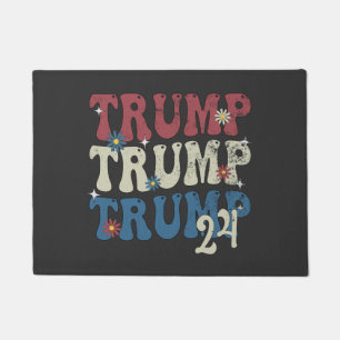 Paillasson Drapeau américain patriotique Trump 2024 4 juillet