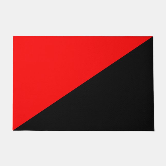 Paillasson Drapeau anarchiste (Anarchisme) (Devant)