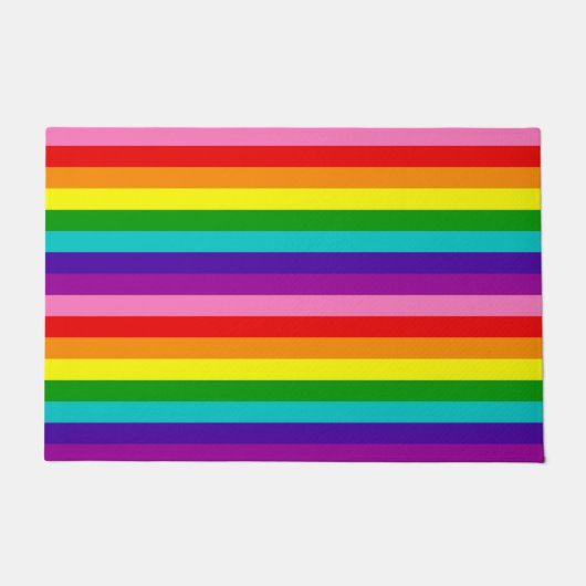 Paillasson Drapeau arc-en-ciel mat LGBTQIA Gay pride (Devant)