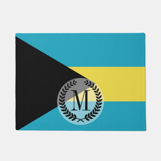 Paillasson Drapeau bahamien classique (Devant)