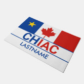 Paillasson Drapeau canadien acadien Chiac (Incliné)