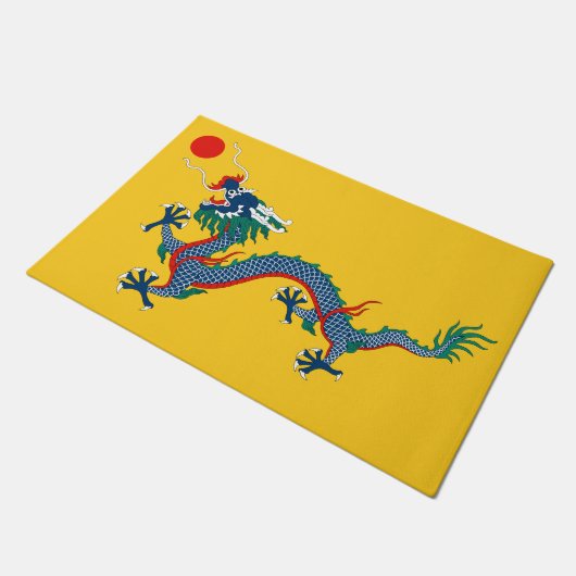 Paillasson Drapeau chinois de dynastie Qing (dragon chinois) (Incliné)
