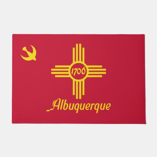 Paillasson Drapeau d'Albuquerque (Nouveau-Mexique) (Devant)