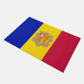 Paillasson Drapeau d'Andorre (Incliné)