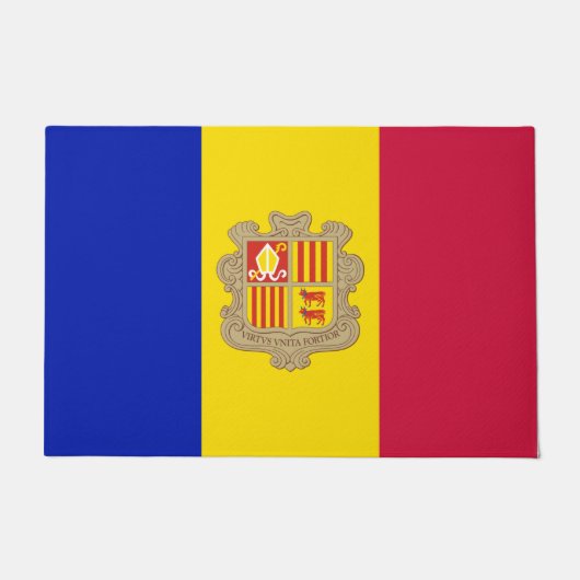 Paillasson Drapeau d'Andorre (Devant)