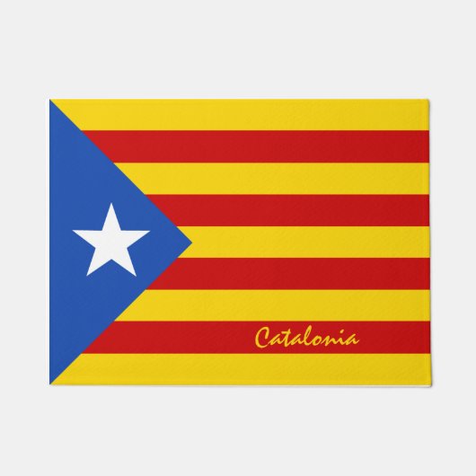 Paillasson Drapeau de Catalogne - La Senyera Estelada (Devant)