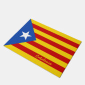 Paillasson Drapeau de Catalogne - La Senyera Estelada (Incliné)