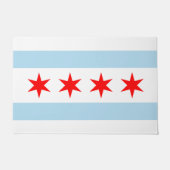 Paillasson Drapeau de Chicago (Devant)