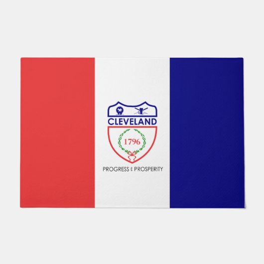 Paillasson Drapeau de Cleveland (Ohio) (Devant)