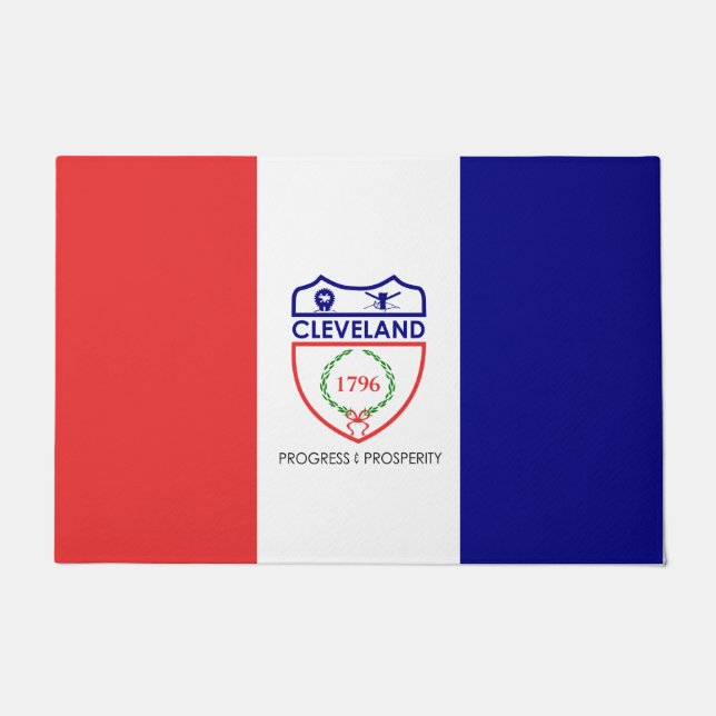 Paillasson Drapeau de Cleveland (Ohio) (Devant)