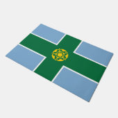 Paillasson Drapeau de Derbyshire (Comté d'Angleterre, Royaume (Incliné)