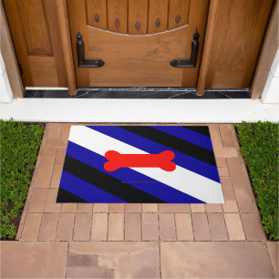 Paillasson Drapeau de fierté de jeu de chiots de SlipperyJoe 