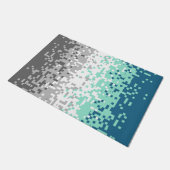 Paillasson Drapeau de fierté frayromantique abstrait pixelisé (Incliné)