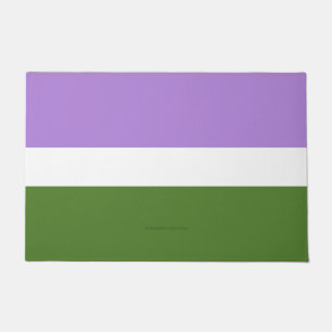 Paillasson Drapeau de fierté genderqueer de SlipperyJoe lavan