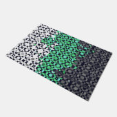 Paillasson Drapeau de fierté Neutrois Abstrait Pixelisé Tripa (Incliné)