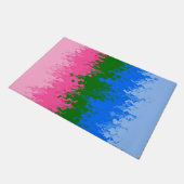 Paillasson Drapeau de fierté omniromantique abstrait ondulé t (Incliné)