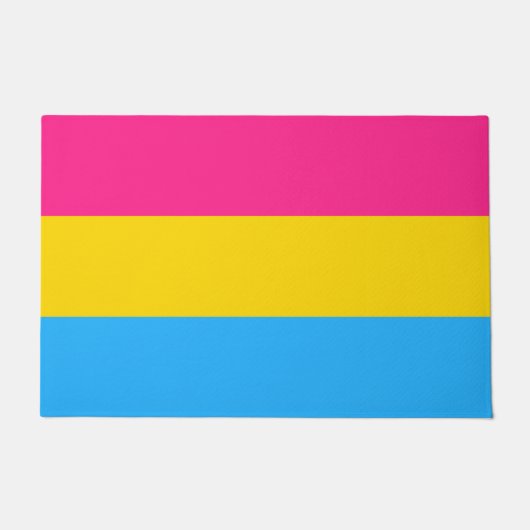 Paillasson Drapeau de fierté Pansexual LGBTQ (Devant)