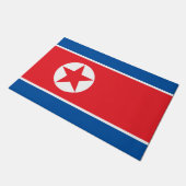 Paillasson Drapeau de la Corée du Nord (RPDC) (Incliné)