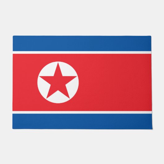 Paillasson Drapeau de la Corée du Nord (RPDC) (Devant)