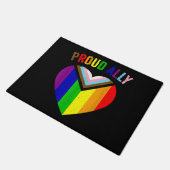 Paillasson Drapeau de la Fière Ally LGBTQAI Gay POC Transgenr (Incliné)